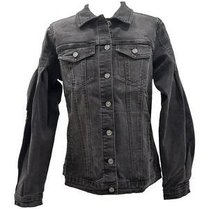 DG2 Diane Gilman Women's Large Infinity Stretch Lantern Sleeve Jacket Black